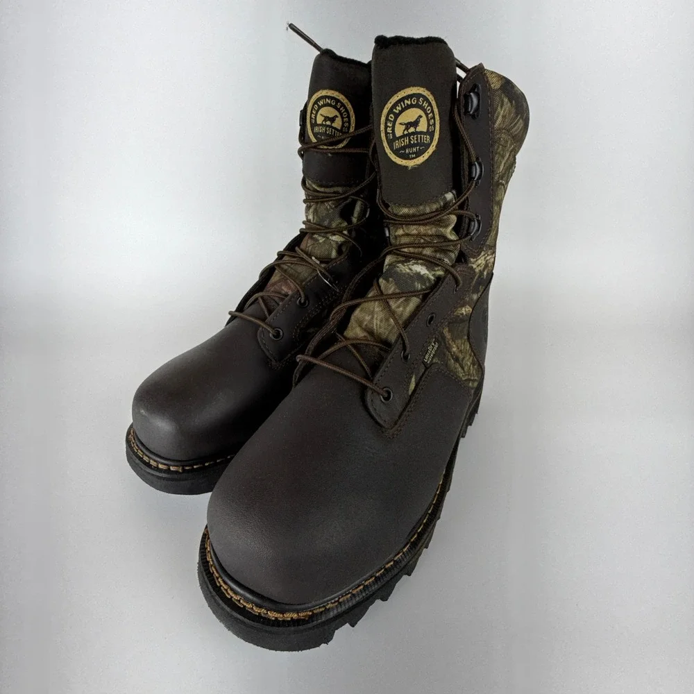 Irish Setter Gunflint II 2813 Mens Hunting Boots 1000g Insulated 10 EE Camo READ